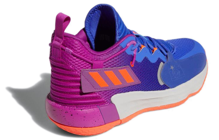 Мужские кроссовки adidas D lillard 7 Extply (сине-фиолетовые) — Синий / фиолетовый — фото 4