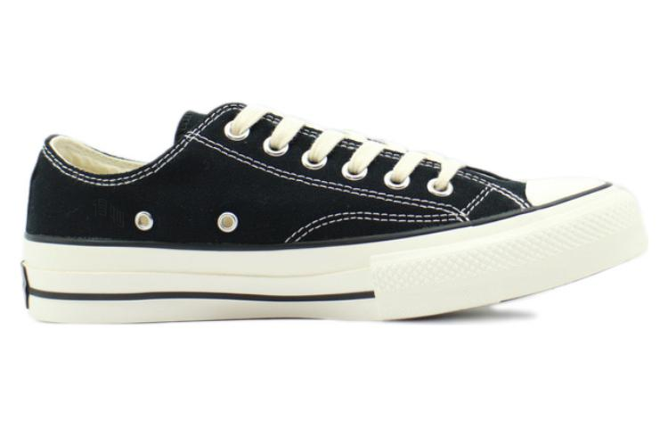 Кеды Converse Addict Chuck Taylor Canvas OX (черно-бежевые) — Чёрный / бежевый — фото 2