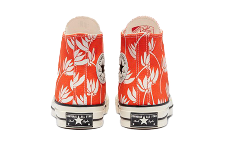 Женские кеды Converse 1970s Chuck Taylor All Star (оранжево-белые) — 橘红/白 — фото 5