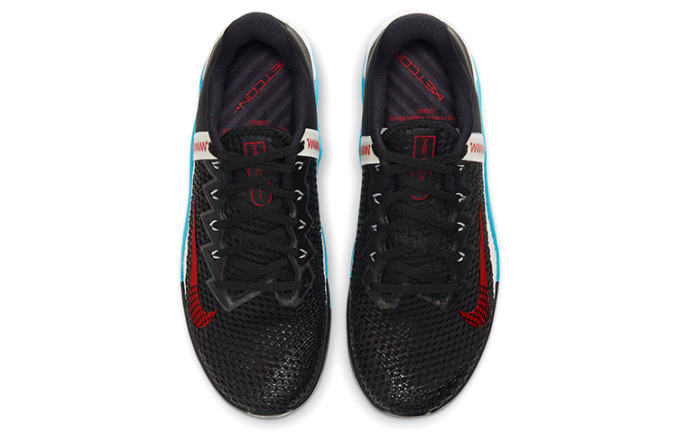 Кроссовки Nike Metcon 6 (черный / синий / белый / красный) — Чёрный / синий / белый / красный — фото 4