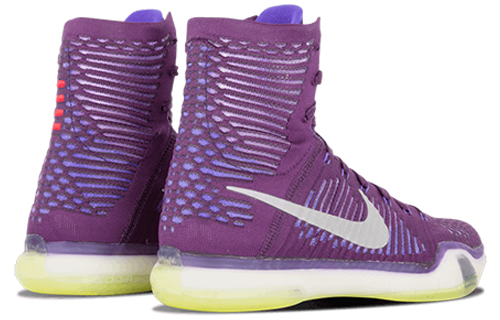 Мужские кроссовки Nike Kobe 10 Elite High Team Pack (фиолетовые) — 黑墨水/紫罗兰/反光银 — фото 3
