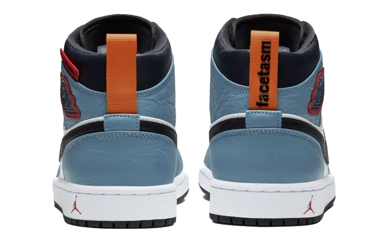 Кроссовки Jordan Air Jordan 1 Mid Fearless Facetasm · (синий) — фото 5