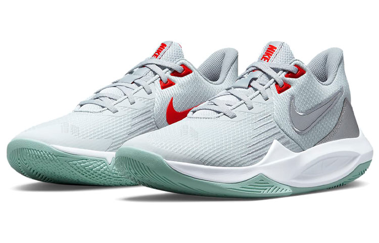 Мужские кроссовки Nike Precision 5 (зеленые) — фото 3