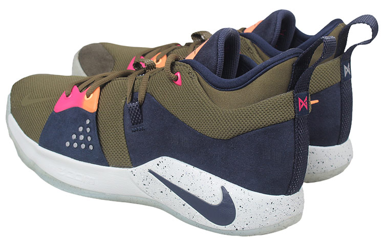 Мужские кроссовки Nike PG 2 OG (хаки / синий) — фото 4