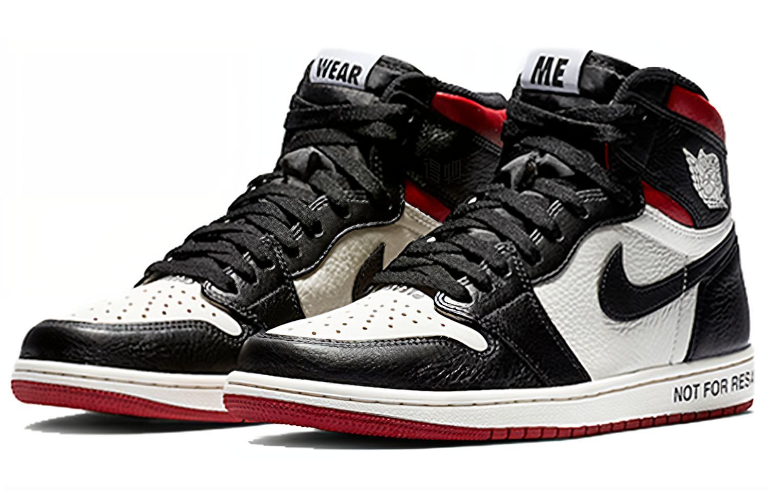 Кроссовки Jordan Air Jordan 1 High OG (черно-бело-красные) — фото 2