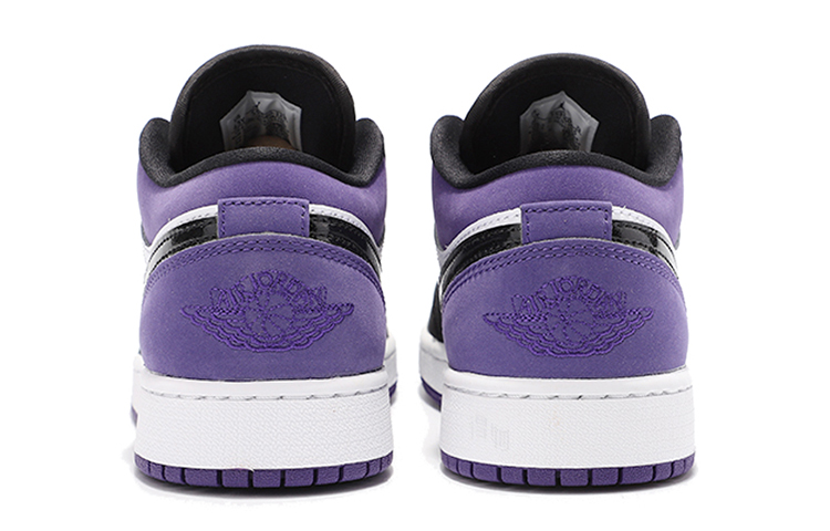 Женские кроссовки Jordan Air Jordan 1 Low Court Purple (черно-фиолетовый) — Чёрный / фиолетовый / белый — фото 4