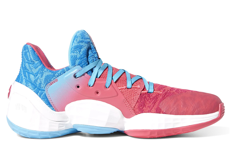 Мужские кроссовки adidas Harden Vol. 4 (красно-синие) — Красныйсиний — фото 4