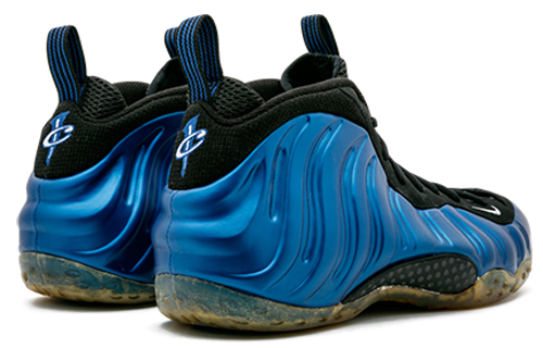 Мужские кроссовки Nike Foamposite One Royal Blue 2011 (синие) — 宝蓝/白/黑 — фото 3