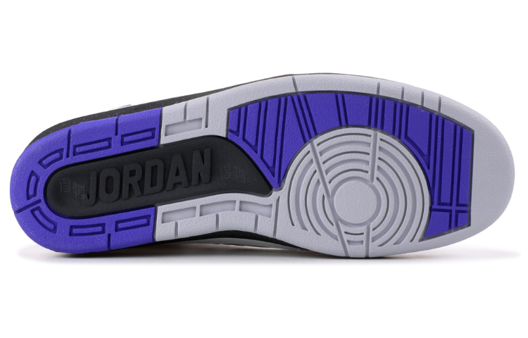 Мужские кроссовки Jordan Air Jordan 2 Retro Dark Concord (бело-фиолетовые) — фото 5