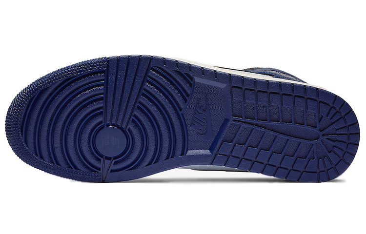 Мужские кроссовки Jordan Air Jordan 1 Mid (бело-синие) — фото 6