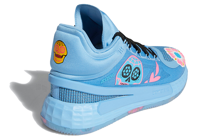 Кроссовки adidas D rose 11 (голубые) — фото 4