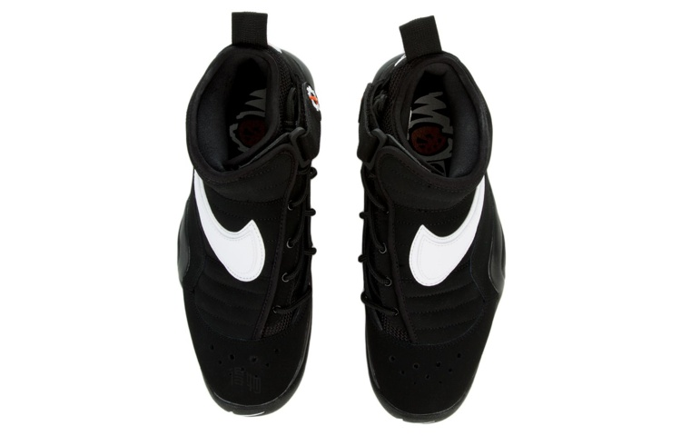 Кроссовки Nike Air Shake Ndestrukt OG (черно-белые) — 黑/白/团队橙/黑 — фото 4