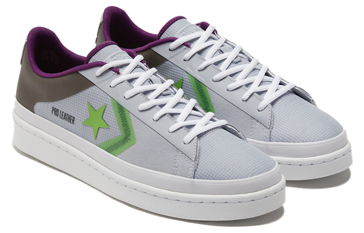Кроссовки Converse Cons Pro Leather (серо-синие) — Серый / синий — фото 3