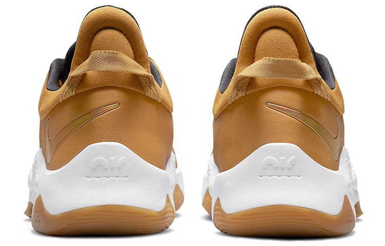 Мужские кроссовки Nike PG 5 TPU (бело-золотые) — Белый / золотой — фото 5