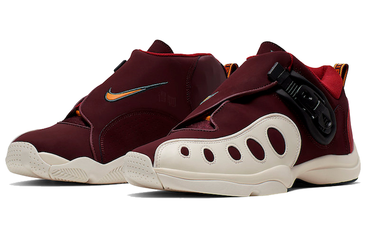 Мужские кроссовки Nike Air Zoom GP Night Maroon (бордовые) — 酒红/白色 — фото 3
