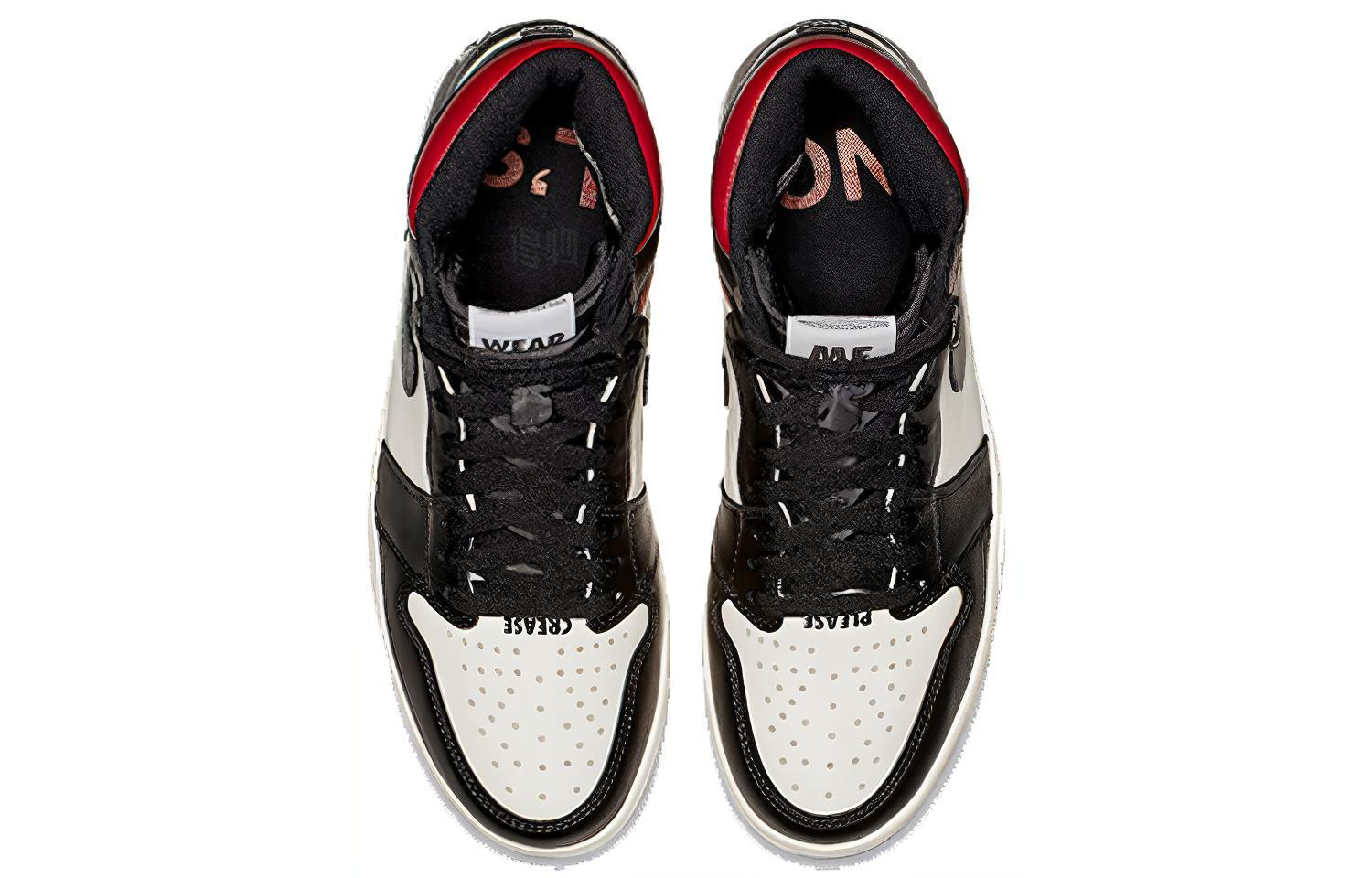 Кроссовки Jordan Air Jordan 1 High OG (черно-бело-красные) — фото 3