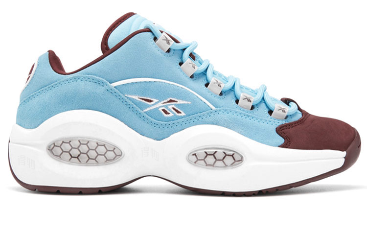 Мужские кроссовки Reebok Question Low "Phillies" (светло-синие) — фото 2