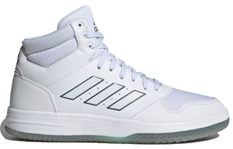 Мужские кроссовки adidas Gametaker (бело-черно-зеленые) — Белый / чёрный / зелёный — фото 2