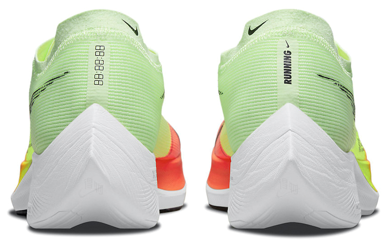 Мужские кроссовки Nike ZoomX Vaporfly Next% 2 (зелено-оранжевые) — Зелёный / оранжевый — фото 4
