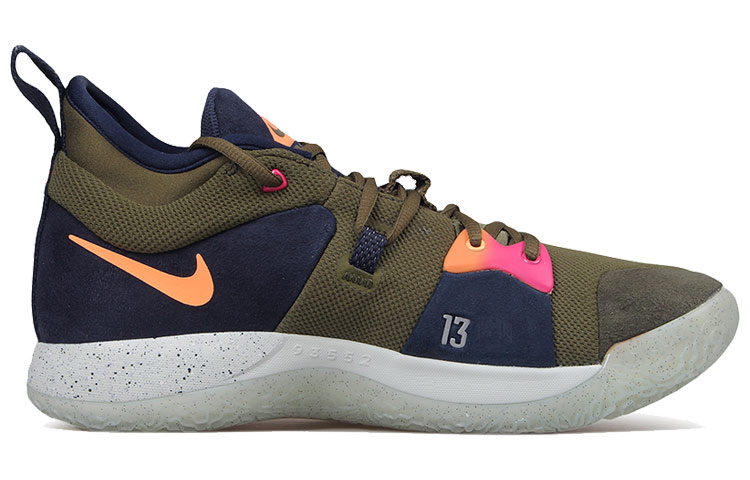 Мужские кроссовки Nike PG 2 OG (хаки / синий) — фото 2