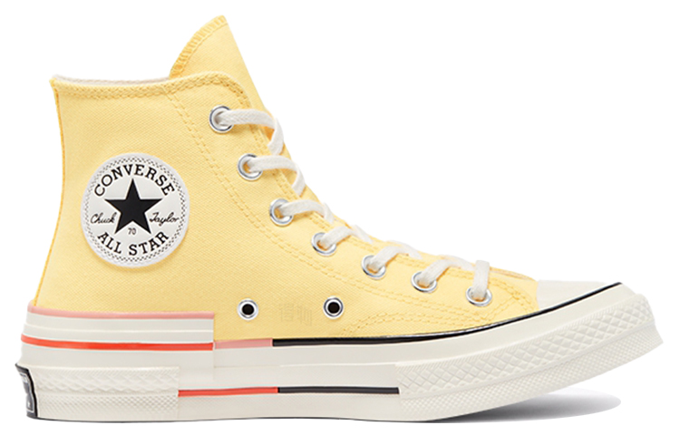 Женские кеды Converse 1970s Colorblock Chuck Taylor All Star (лимонно-желтые) — 柠檬黄 — фото 2