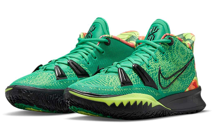 Кроссовки Nike Kyrie 7 EP Ky-D (черно-зеленые) — фото 3