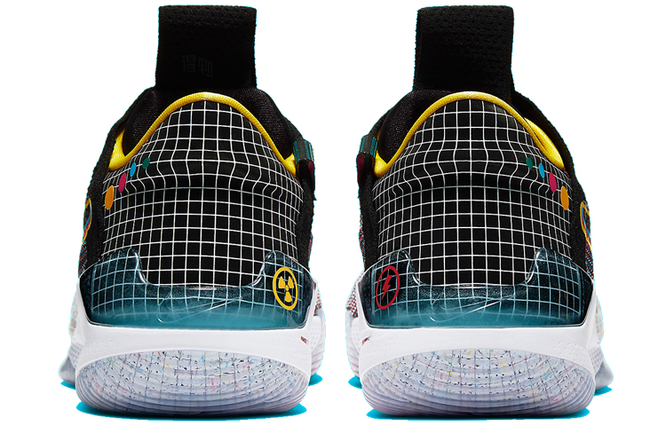 Мужские кроссовки Nike Adapt BB (черно-желто-красные) — Чёрный / жёлтый / красный — фото 5