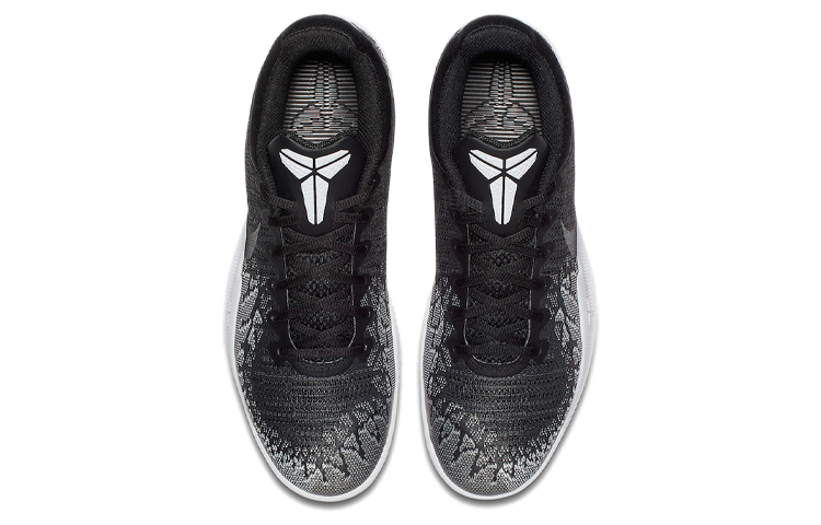 Мужские кроссовки Nike Mamba Rage Anthracite (черно-белые) — Чёрныйбелый — фото 4