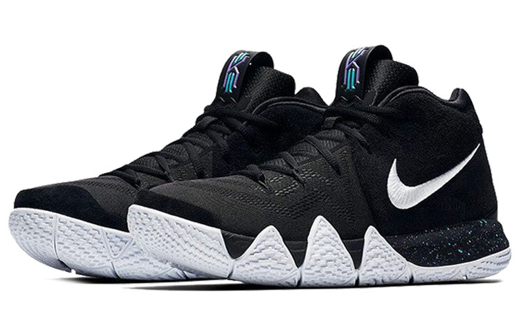 Мужские кроссовки Nike Kyrie 4 OG (черный / белый) — Чёрный / белый — фото 3
