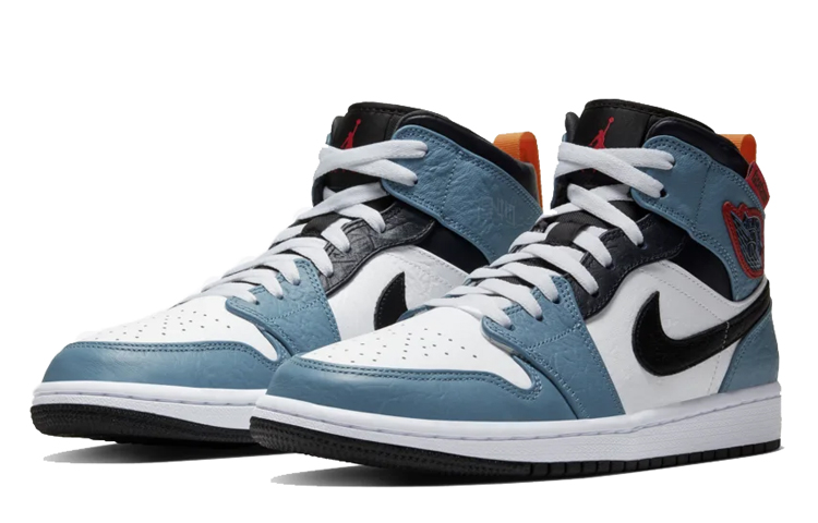 Кроссовки Jordan Air Jordan 1 Mid Fearless Facetasm · (синий) — фото 3