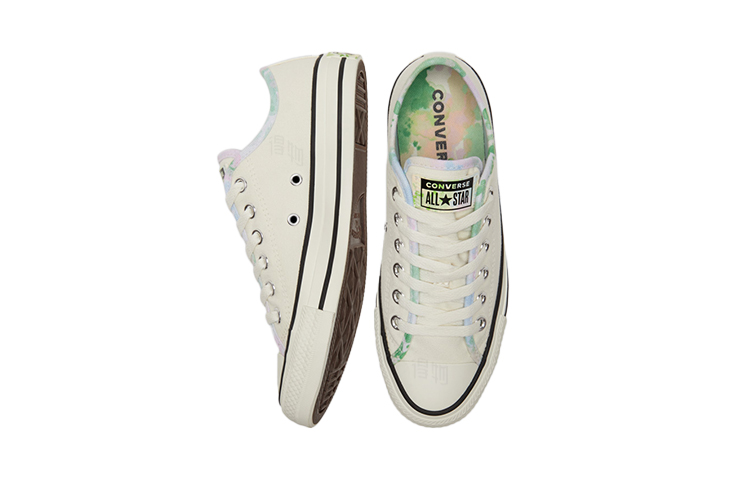 Женские кеды Converse Chuck Taylor All Star (бежевые) — 米黄/多色 — фото 4