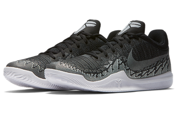 Мужские кроссовки Nike Mamba Rage Anthracite (черно-белые) — Чёрныйбелый — фото 3