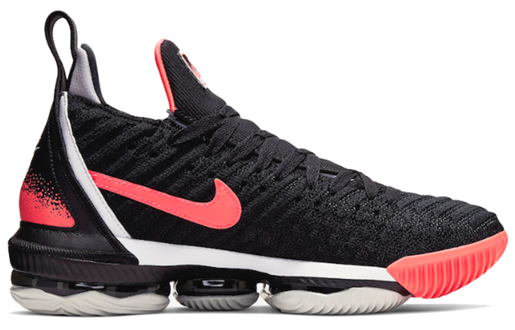 Мужские кроссовки Nike Lebron 16 Hot Lava 16 (черно-розовые) — Чёрный / розовый — фото 2