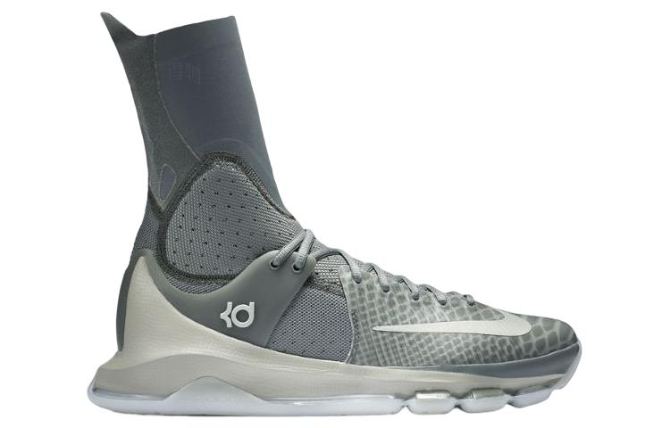 Мужские кроссовки Nike KD 8 ELITE "Wolf Grey" (серые) — фото 2