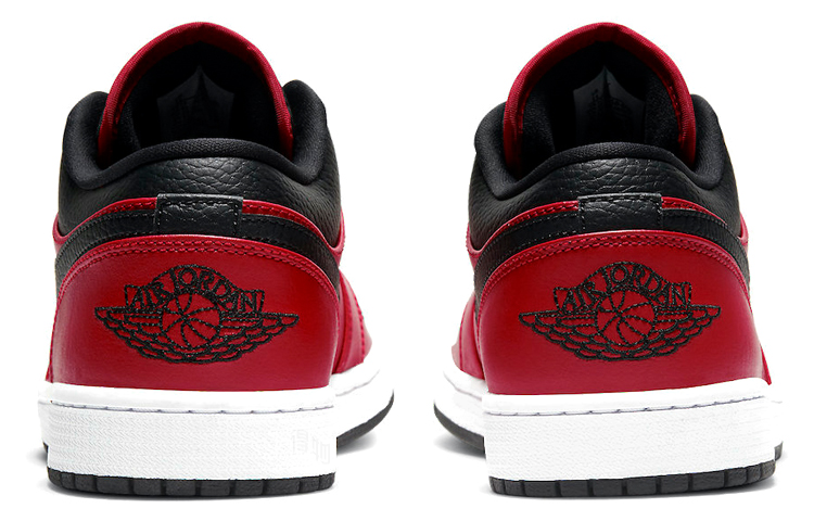 Мужские кроссовки Jordan Air Jordan 1 low "gym red" (красно-черные) — фото 5
