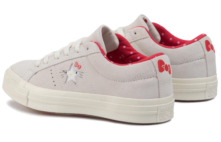 Кеды Converse One Star Ox Hello Kitty Grey (серые) — фото 3