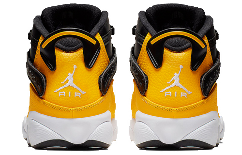 Мужские кроссовки Jordan Air Jordan 6 Rings (желто-черные) — Жёлтый / чёрный — фото 4