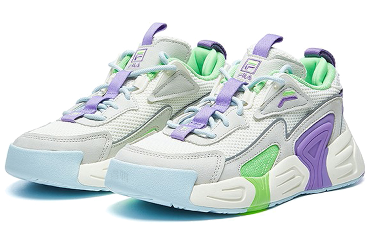 Мужские кроссовки Fila Swarm (фиолетово-бело-серые) — Фиолетовыйбелыйсерый — фото 2