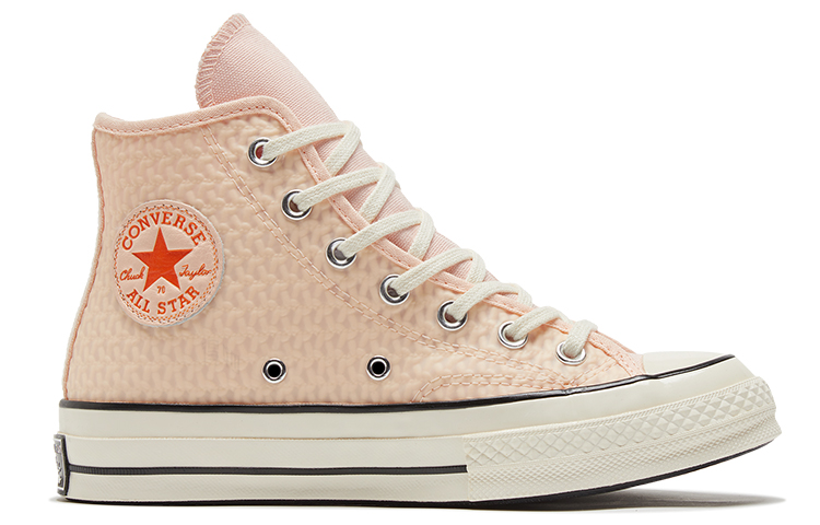 Женские кеды Converse Chuck Taylor All Star 1970s (светло-розовый) — 浅粉/橘 — фото 2