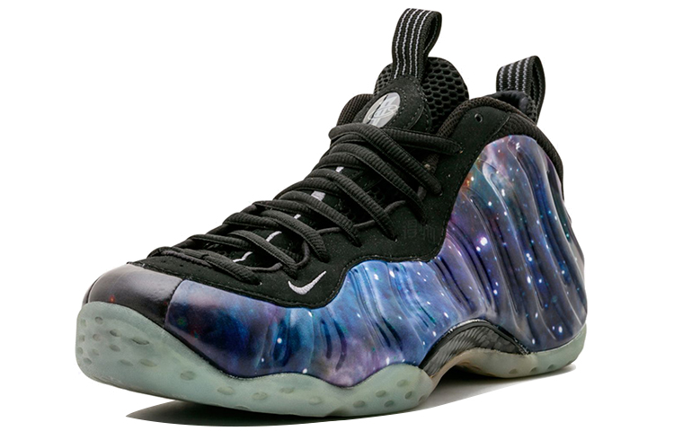 Мужские кроссовки Nike Foamposite One NRG Galaxy (синие) — 黑曜石/深灰/黑 — фото 2
