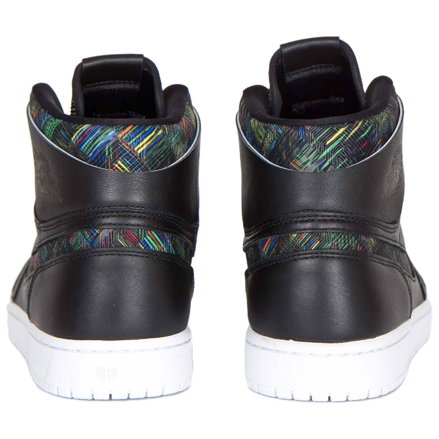 Мужские кроссовки Jordan Air Jordan 1 Retro Nouveau BHM (черные) — фото 4