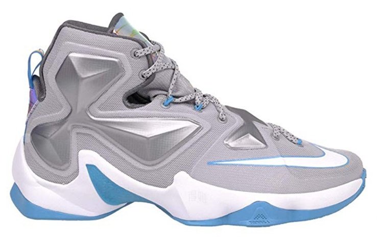 Мужские кроссовки Nike Lebron 13 Blue Lagoon (серо-синие) — фото 2