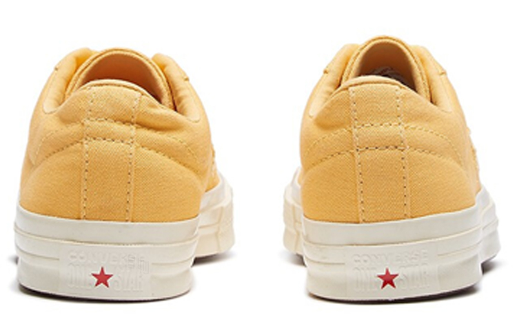 Кеды Converse One Star (кремово-желтые) — фото 4