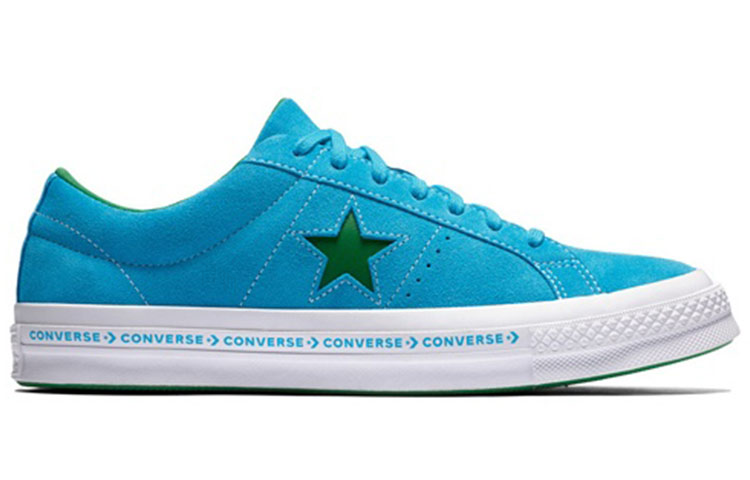 Кеды Converse One Star (сине-зеленые) — фото 2