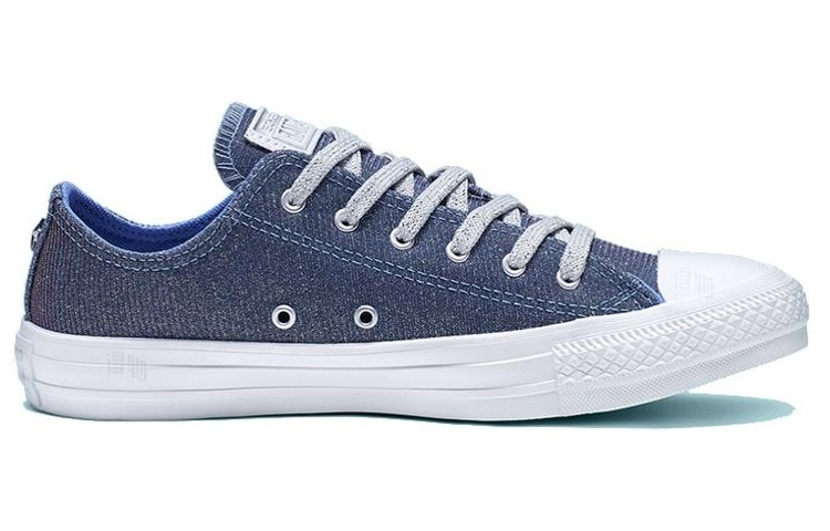 Женские кеды Converse Chuck Taylor All Star Starware Low Top (сине-белый) — Синий / белый — фото 2