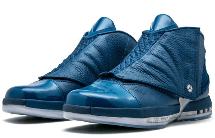Мужские кроссовки Jordan Air Jordan 16 Retro Trophy Room (синие) — фото 3