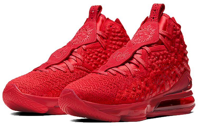 Мужские кроссовки Nike Lebron 17 (красный) — фото 3
