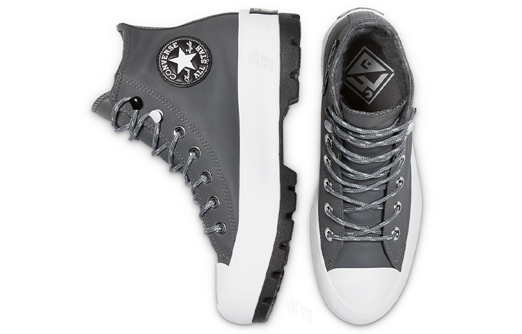 Женские кеды Converse Chuck Taylor All Star Lugged (серая) — фото 4