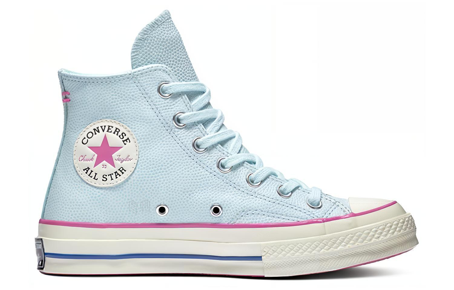 Женские кеды Converse 1970s Chuck Taylor All Star HI (голубые) — 淡蓝色 — фото 2
