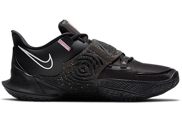 Мужские кроссовки Nike Kyrie Low 3 (черно-розовые) — фото 2